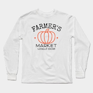 Farmer's Market Pumpkin Long Sleeve T-Shirt